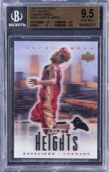 2003-04 Upper Deck City Heights #NNO LeBron James Rookie Card - BGS GEM MINT 9.5
